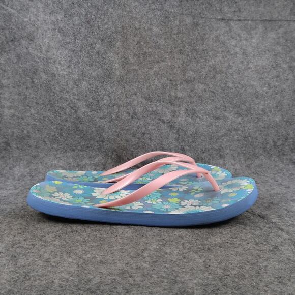 Casual Shoes Womens 9 Sandals Flip Flops Slip On Thong Beach Surf Swim Flat - Picture 1 of 9